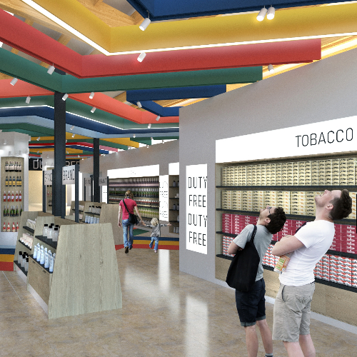 Tiendas del puerto de Málaga